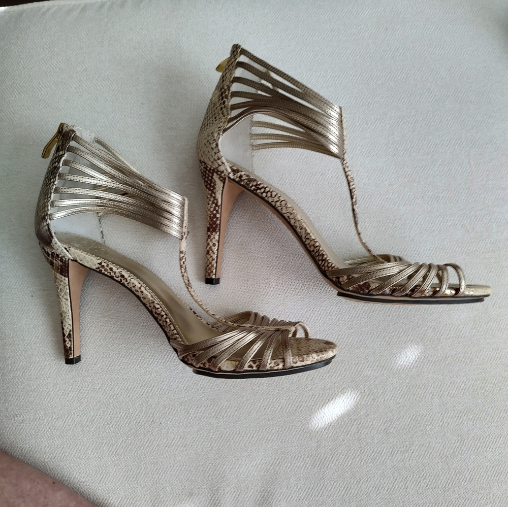 Vince Camuto Snake Print Heels